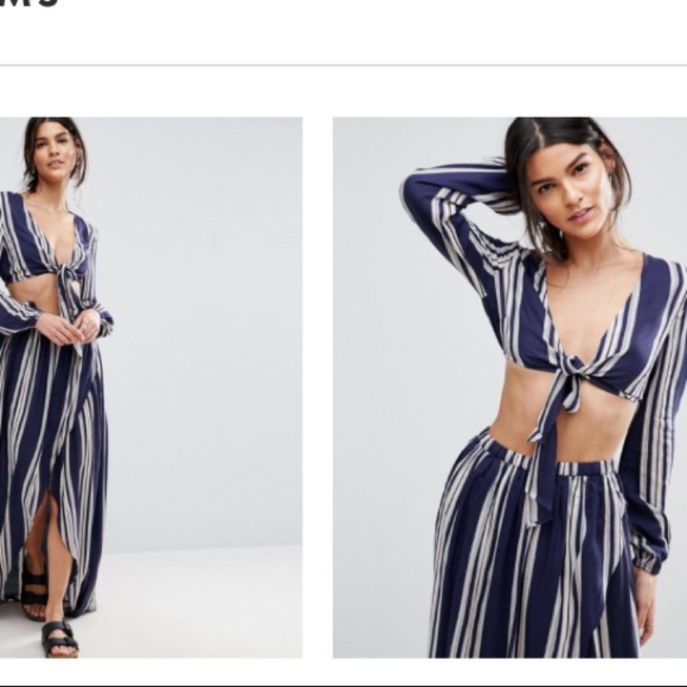 2 piece top & skirt